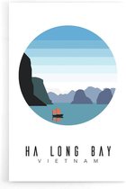 Walljar - Ha Long Bay Vietnam III - Muurdecoratie - Poster