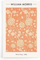 Walljar - William Morris - Wild Tulip - Muurdecoratie - Poster