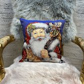 Kussen koho Santa Clause 45x45- Modern - Woonkamer - Salon - Slaapkamer - Eetkamer - Sierkussen - Kussenhoes - Kat Motief