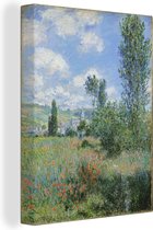 Tableau sur Toile Vue de Vétheuil - Peinture de Claude Monet - 30x40 cm - Décoration murale