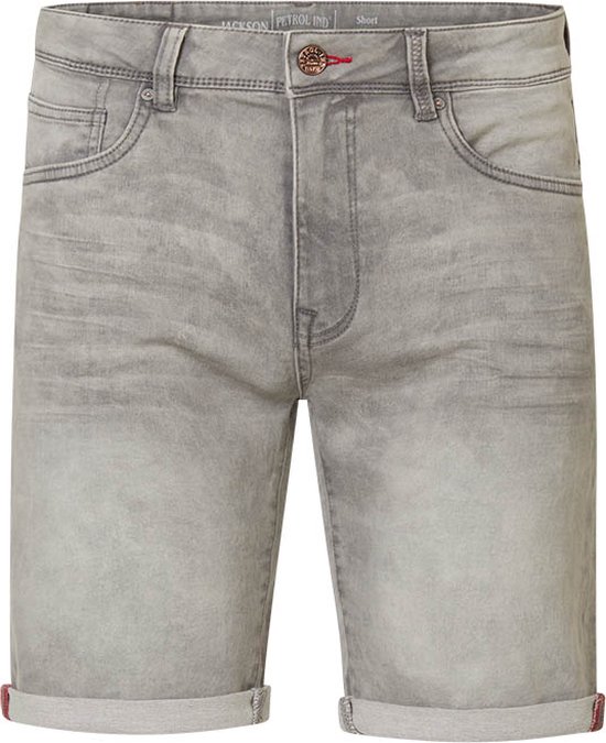 Petrol Industries - Heren Jackson Denim Short - Grijs - Maat XL