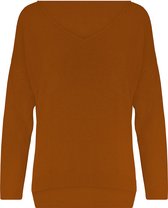V Hals Trui Terracotta
