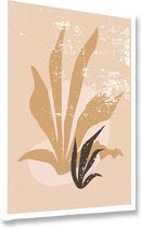 Akoestische panelen - Geluidsisolatie - Akoestische wandpanelen - Akoestisch schilderij AcousticBudget® - paneel met grafische elementen - design 104 - 60x90 - Wanddecoratie - woon