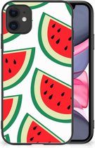 Hoesje Bumper iPhone 11 Telefoon Hoesje met Zwarte rand Watermelons