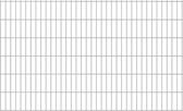 Decoways - Dubbelstaafmatten 2,008x1,23 m 18 m (totale lengte) zilverkleur