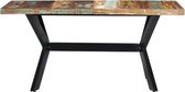 Decoways - Eettafel 160x80x75 cm massief gerecycled hout