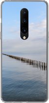 Geschikt voor OnePlus 7 Pro hoesje - Noordzee - Wolken - Water - Siliconen Telefoonhoesje