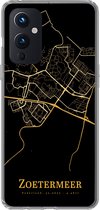 Geschikt voor OnePlus 9 hoesje - Zoetermeer - Kaart - Goud - Siliconen Telefoonhoesje