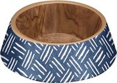 Tarhong voerbak hond oasis melamine indigo blauw (22,5X22,5X8 CM 1125 ML)