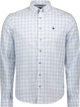 Haze & Finn Overhemd Check Shirt Mc17 0120 21 Blue Fog Check Mannen Maat - L