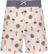 Lässig - UV-Boardshorts voor baby's - Botanisch - Offwhite - maat 74-80cm