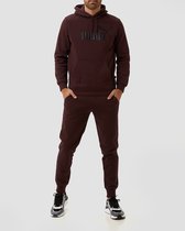 Puma Essentials Logo Joggingbroek Bordeaux Heren - Maat L