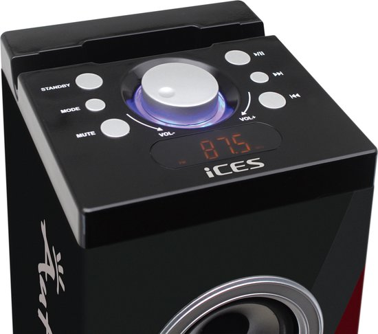 Ices IBT-6 Duitsland - Bluetooth Speaker - USB en SD - LCD Scherm van Ices — afbeelding 4