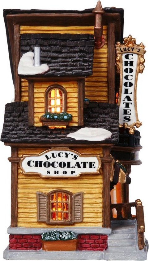 Lemax Kerstdorp Lucy's Chocolate Shop - met verlichting