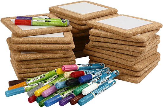Doe-het-zelf Blanco Stoffen Zak - Kleine Make-Uptas Met Ritssluiting En Om Te Beschilderen 21 X 13 Cm