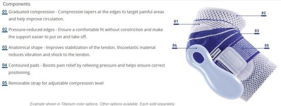 Bauerfeind Epitrain Elleboogbrace / Elleboogbandage-Maat 4: 25 - 27 cm