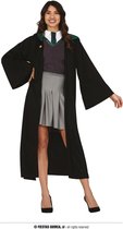 Guirca - Harry Potter Kostuum - Student Van De Groene Heksenkring - Vrouw - zwart,grijs - Maat 42-44 - Halloween - Verkleedkleding