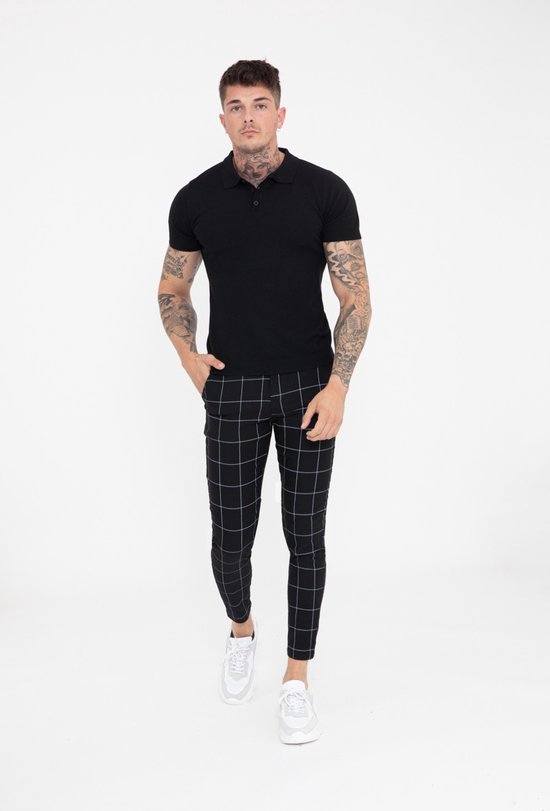 Black Lined Chino