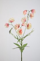 Kunstbloem - Lathyrus -  pronkerwten - topkwaliteit decoratie - 2 stuks - zijden bloem - Peach Zalm - 70 cm hoog