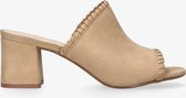 Tango | Brooklynn 4-b tan nubuck mule/handstitch - covered heel/sole | Maat: 42