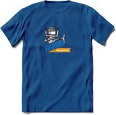 Fishing Equipment - Vissen T-Shirt | Grappig Verjaardag Vis Hobby Cadeau Shirt | Dames - Heren - Unisex | Tshirt Hengelsport Kleding Kado - Donker Blauw - L