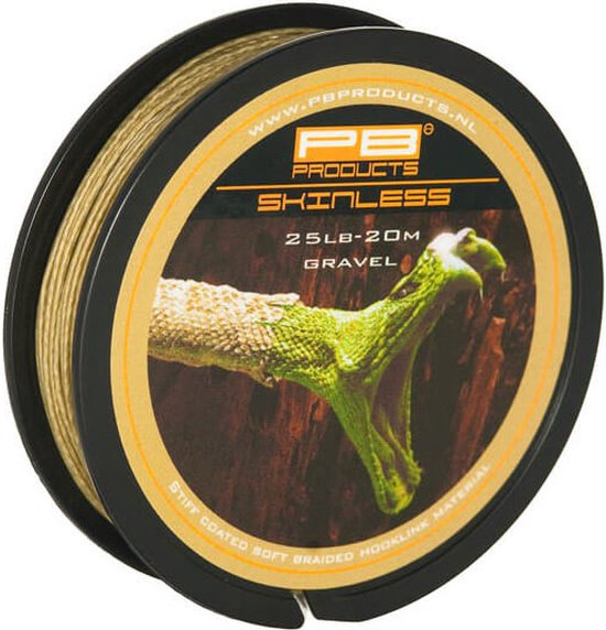 PB Products - Skinless - Gecoat Onderlijn Materiaal - 20 meter - Gravel (25 lb) van PB Products — afbeelding 3