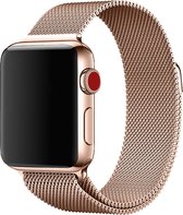 Mobigear Milanese Roestvrij Staal Bandje Geschikt voor Apple Watch Series 2 (42mm) - Goud