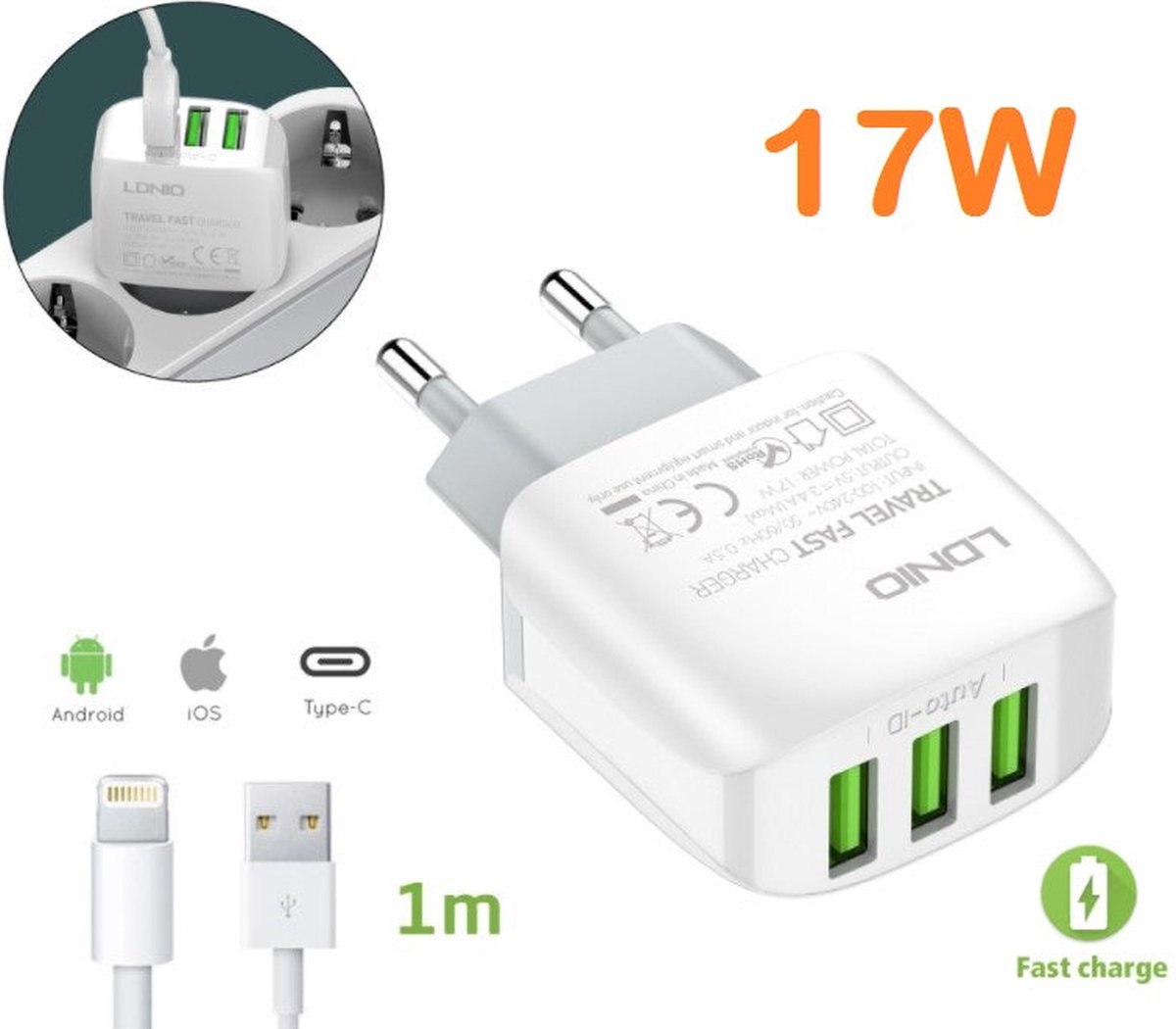 SABRENT USB Hub 3.2 Gen 1 mit Schaltern – 4 Port USB Verteiler mit LED Anzeige, 68CM Kabel, 5Gbps – USB Splitter für Mac, PC, Laptop, PS5 – Plug & Play