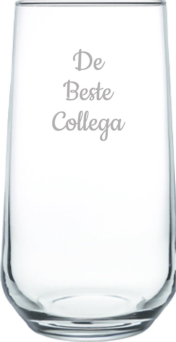 Gegraveerde Drinkglas 47cl De Beste Collega
