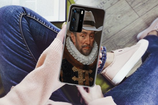 Coque Huawei P40 Pro - Guillaume d' Oranje - Chapeau - Vieux Maîtres - Coque de téléphone en Siliconen