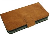 Made-NL Handgemaakte ( Samsung Galaxy S21 ) book case Bruin glad soepel leer
