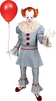 FUNIDELIA Pennywise Suit - IT: Men's Chapter 2 Pennywise - Taille: M - Grijs / Argent