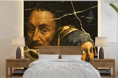 Behang - Fotobehang Kunst - Collage - Oude meesters - Breedte 240 cm x hoogte 240 cm