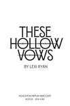These Hollow Vows 1 - These Hollow Vows