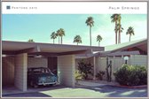 JUNIQE - Poster met kunststof lijst Palm Springs 5415 -30x45 /Blauw &