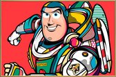 JUNIQE - Poster met kunststof lijst Buzz Lightyear popart -20x30