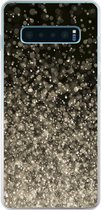 Geschikt voor Samsung Galaxy S10 Plus hoesje - Glitters - Abstract - Design - Siliconen Telefoonhoesje