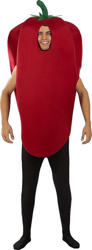 FUNIDELIA Rode peper kostuum voor vrouwen en mannen - Maat: One Size