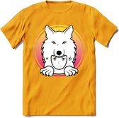 Saitama T-Shirt | Wolfpack Crypto ethereum Heren / Dames | bitcoin munt cadeau - Geel - L