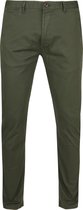 Scotch and Soda - Stuart Chino Donkergroen -  - Chino Heren maat W 33 - L 30