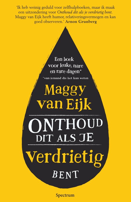 Onthoud dit als je verdrietig bent - cover