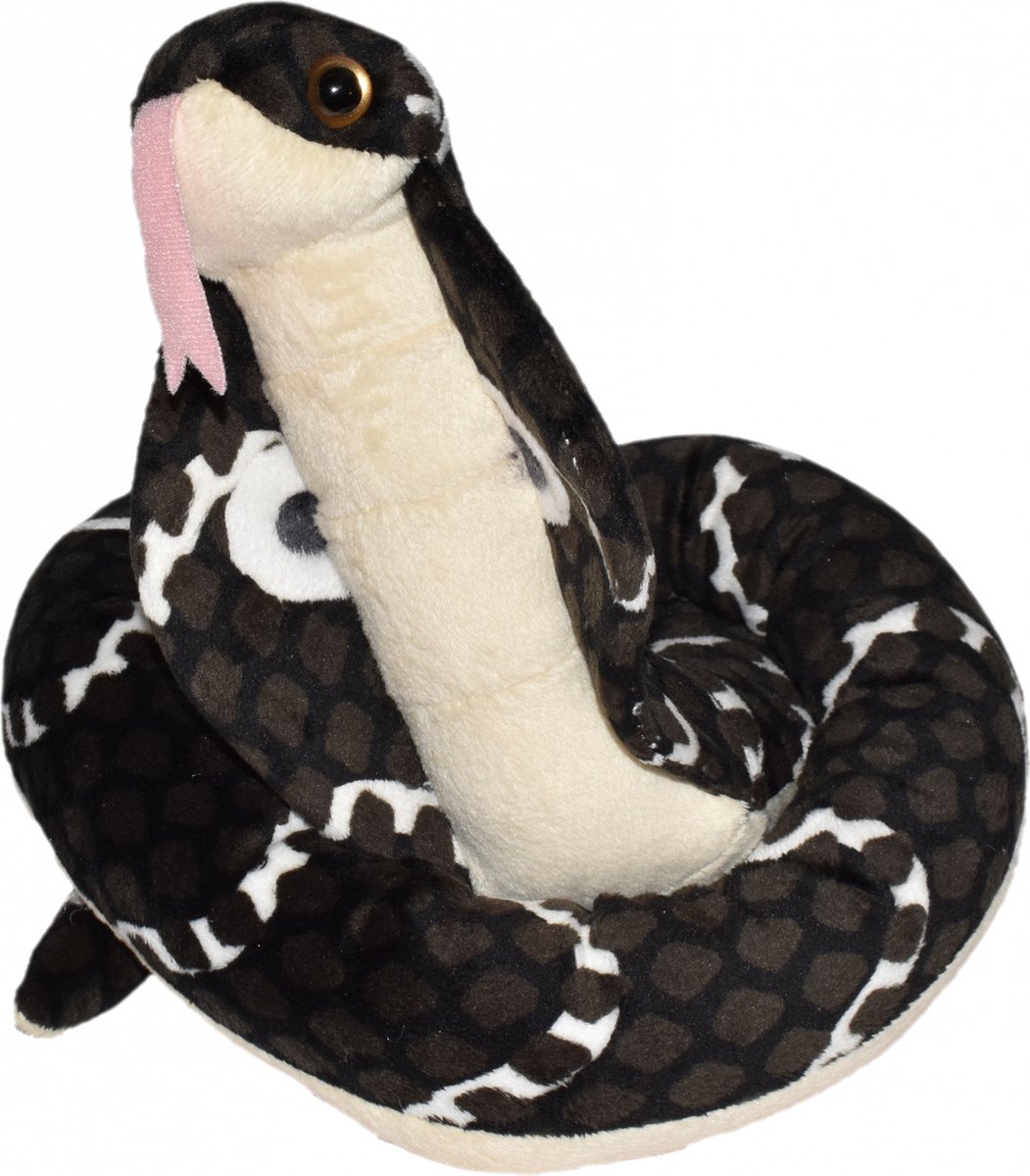 Wild Republic Knuffel Cobra Junior 137 Cm Pluche Groen/zwart