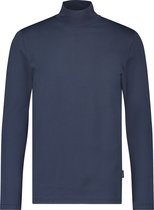 Purewhite -  Heren Regular Fit   T-shirt  - Blauw - Maat L