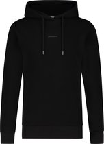 Purewhite -  Heren Regular Fit   Hoodie  - Zwart - Maat L