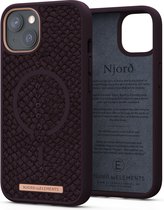 Njord byELEMENTS iPhone 13 Hoesje - Zalm leer - Salmon Leather Eldur - Paars