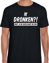 Moet je die gozer naast me zien t-shirt zwart voor heren - Drank fun t-shirts XL