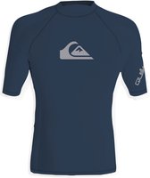 Quiksilver - UV-Zwemshirt met korte mouwen voor jongens - All time - Blauw - maat 116cm