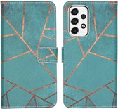 iMoshion Design Softcase Book Case Samsung Galaxy A53 hoesje - Blue Graphic
