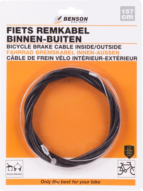 Câbles De Frein Vélo – Jeu De 4 Câbles Avant/arrière Pour VTT, Vélo électrique – Longueur Réglable