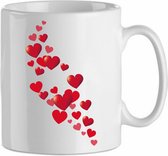 Mok '2 hartjes' | Valentijn | Valentine | Kadootje voor hem| Kadootje voor haar | Liefde